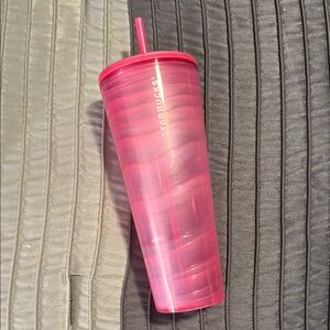 Starbucks Pink Tumbler with Straw